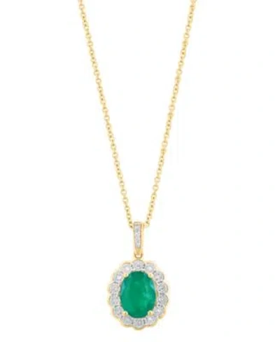 Effy Collection Gemstone Diamond Pendant Earrings Ring In 14k Gold Available In Emerald Ruby Sapphire
