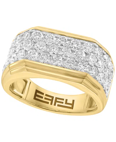 Effy Collection Lab Grown Diamond Ring (2-1/2 Ct. T.w.) In Gold Over Silver In Multi