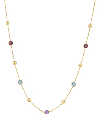 Effy Collection Multi-gemstone (1-3/8 Ct. T.w.) Necklace In 14k Yellow Gold