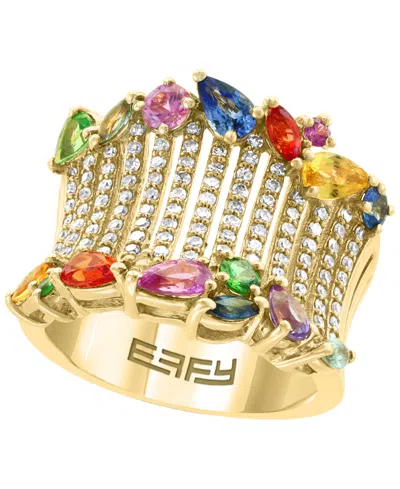 Effy Collection Multi-gemstone (2.505 Ct. T.w.) Ring In 14k Yellow Gold