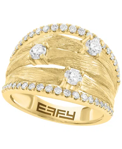 Effy Collection Round Diamond Ring (3/4 Ct. T.w.) In 14k Yellow Gold