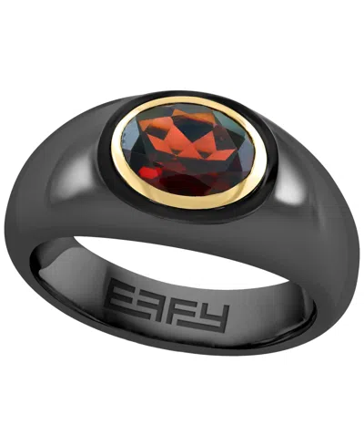 Effy Collection Ruby Ring (2-1/10 Ct. T.w.) In Titanium With 14k Yellow Gold