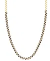 Effy Collection Sapphire (8-1/3 Ct. T.w.) & Diamond (1/2 Ct. T.w.) Necklace In Gold Over Silver In Gold