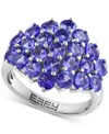 Effy Collection Tanzanite (3-1/4 Ct. T.w.) Ring In Sterling Silver In Tanzanite