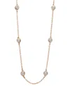 EFFY COLLECTION TRIO BY EFFY DIAMOND SEVEN STATION NECKLACE 16-18" (1/2 CT. T.W.) IN 14K ROSE GOLD
