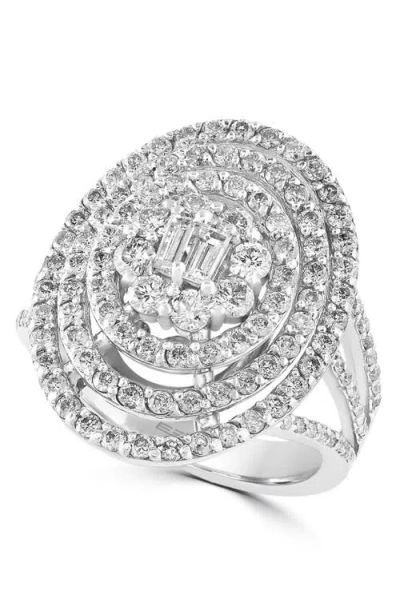 Effy Concentric Halo Diamond Statement Ring In Metallic