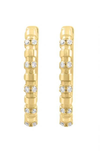 Effy Diamond Accent Hoop Earrings In Gold