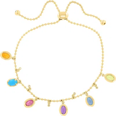 Effy Diamond & Gemstone Chram Bracelet In Multi