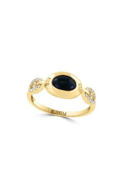Effy Diamond & Onyx Ring In Black