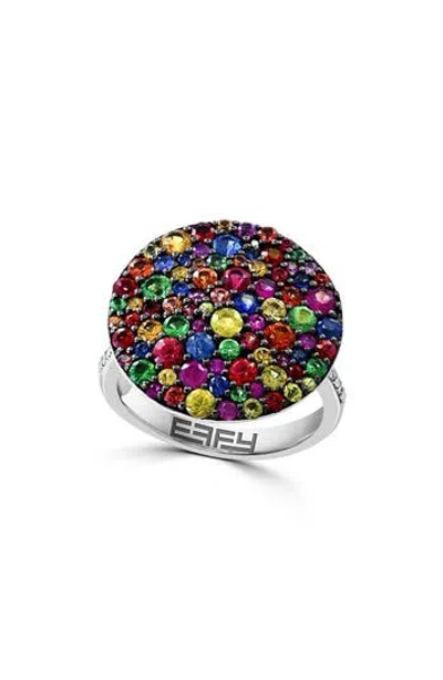 Effy Diamond & Tsavorite Ring In Multi