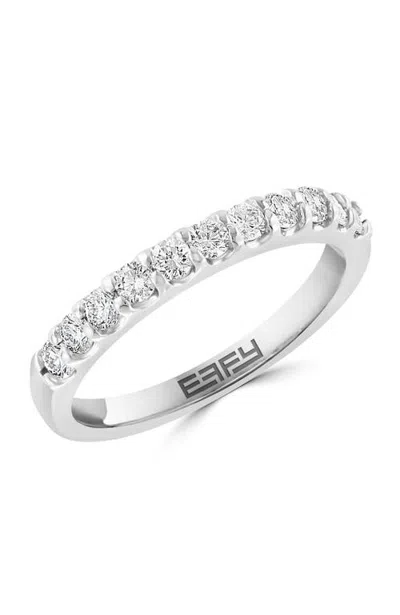 Effy Diamond Band Ring In 14k White Gold In Pink