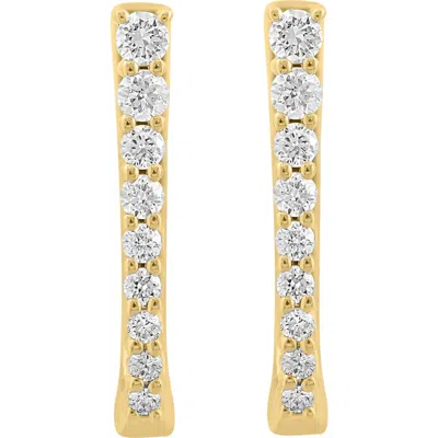 Effy Diamond Bar Hoop Earrings In Gold
