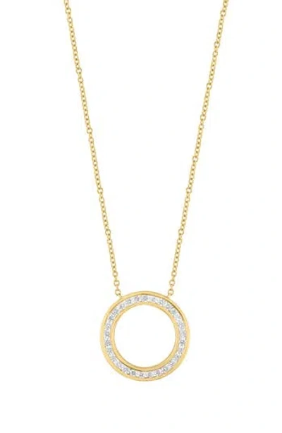 Effy Diamond Circle Pendant Necklace In Gold