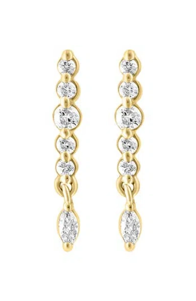 Effy Diamond Drop Earrings In Gold