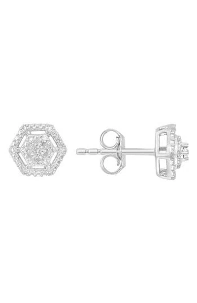 Effy Diamond Earrings In White
