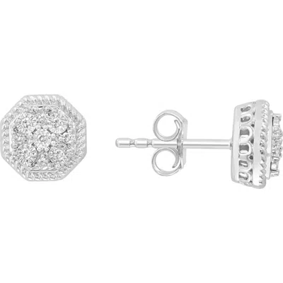 Effy Diamond Earrings In White
