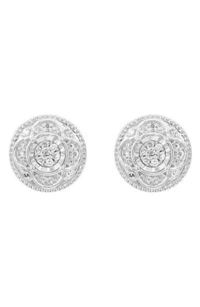 Effy Diamond Earrings In White
