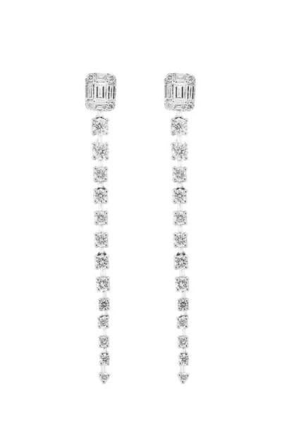 Effy Diamond Fringe Drop Earrings In Metallic