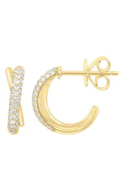 Effy Diamond Hoop Earrings In Gold