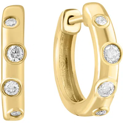 Effy Diamond Hoop Earrings In Gold