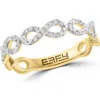 Effy Diamond Infinity Ring In Blue