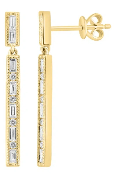 Effy Diamond Linear Earrings In Gold