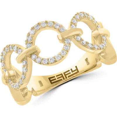Effy Diamond Link Band Ring In Gold