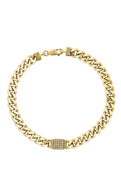 Effy Diamond Link Bracelet In Gold-plated Sterling Silver