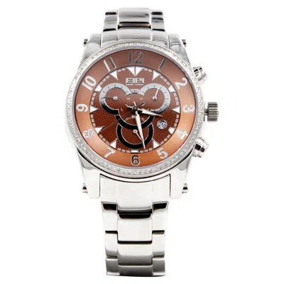 Pre-owned Effy Diamond Pave Dial Luxury Swiss Quartz Exotic Watch 0.64 Tcw In Multi