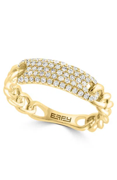 Effy Diamond Pavé Dome Ring In 14k Yellow Gold