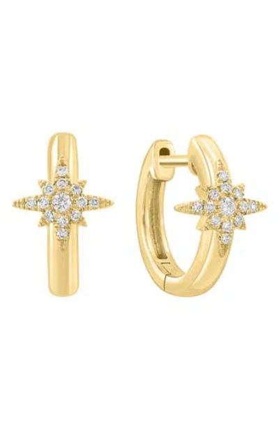 Effy Diamond Pavé Huggie Hoop Earrings In Gold