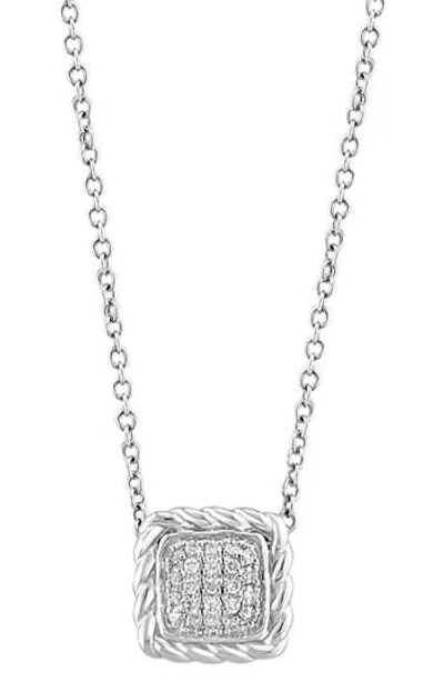 Effy Diamond Pavé Pendant Necklace In Metallic