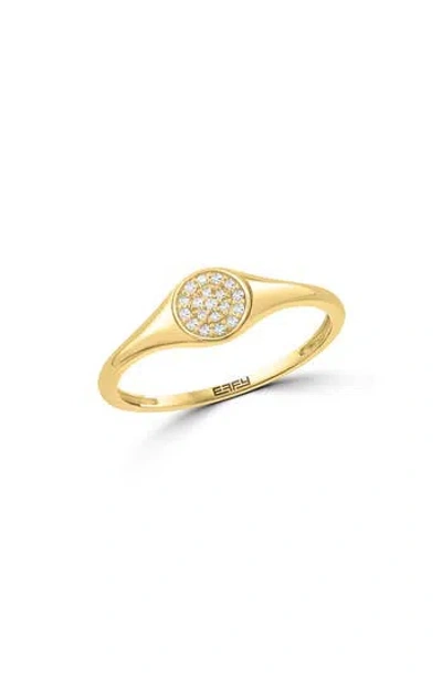 Effy Diamond Pavé Signet Ring In Gold