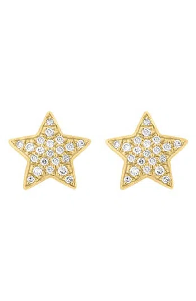 Effy Diamond Pavé Star Stud Earrings In Gold