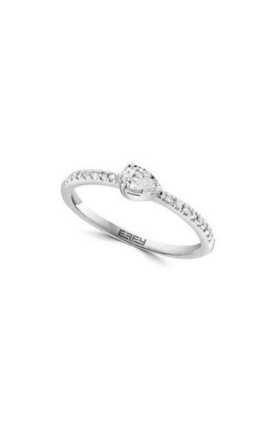 Effy Diamond Ring In White