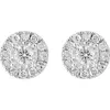 Effy Diamond Stud Earrings In Silver