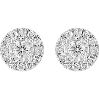 Effy Diamond Stud Earrings In Silver