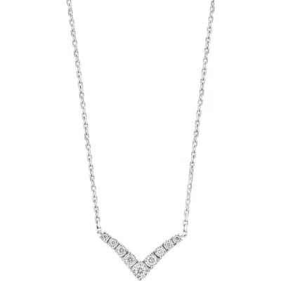 Effy Diamond V-pendant Necklace In Silver