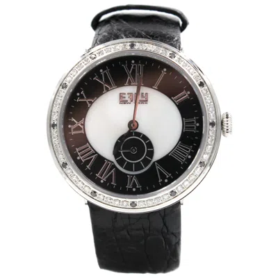 Pre-owned Effy Diamonds Pave Dial Luxury Swiss Quartz Exotic Watch 0.64 Tcw In Multi