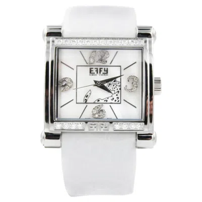 Pre-owned Effy Diamonds Pave Dial Luxury Swiss Quartz Exotic Watch 0.77 Tcw In Multi