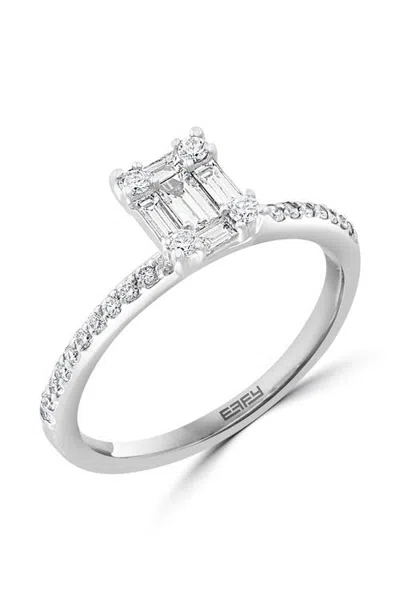 Effy Emerald-cut Diamond Engagement Ring In Gold