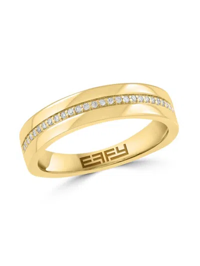 Effy Eny Women's 14k Gold-plated Sterling Silver & 0.07 Tcw Diamond Ring