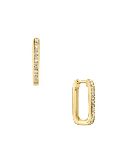 Effy Eny Women's 14k Goldplated Sterling Silver & 0.14 Tcw Diamond Drop Earrings