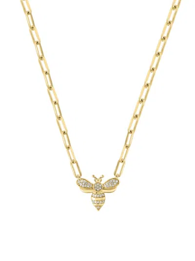 Effy Eny Women's 14k Goldplated Sterling Silver & 0.15 Tcw Diamond Pendant Necklace