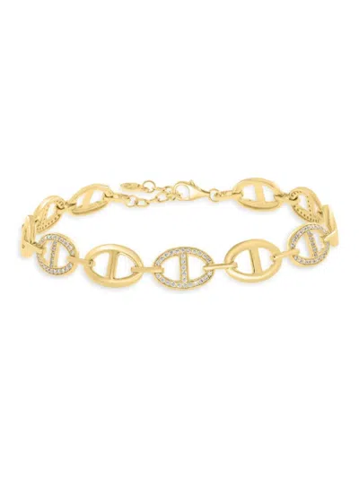 Effy Eny Women's 14k Goldplated Sterling Silver & 0.53 Tcw Diamond Bracelet