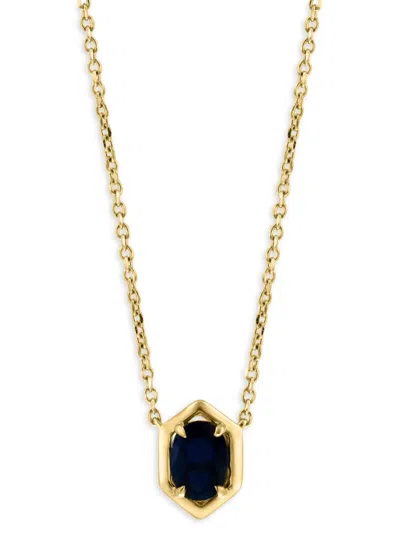 Effy Eny Women's 14k Goldplated Sterling Silver & Blue Sapphire Necklace