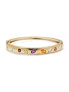 Effy Eny Women's 14k Goldplated Sterling Silver & Multi Stone Bangle Bracelet In Silver