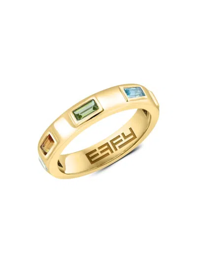 Effy Eny Women's 14k Goldplated Sterling Silver & Multi Stone Ring