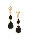 EFFY ENY WOMEN'S 14K GOLDPLATED STERLING SILVER & ONYX DROP EARRINGS