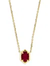 EFFY ENY WOMEN'S 14K GOLDPLATED STERLING SILVER & RUBY PENDANT NECKLACE
